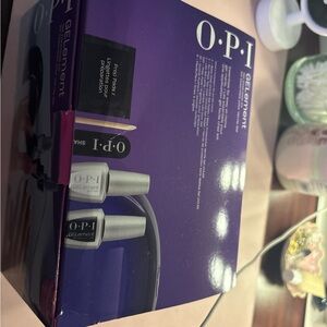 OPI GelColor Set with Silver and Black Bottles